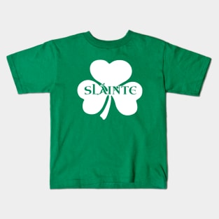 Irish Shamrock Slainte Kids T-Shirt